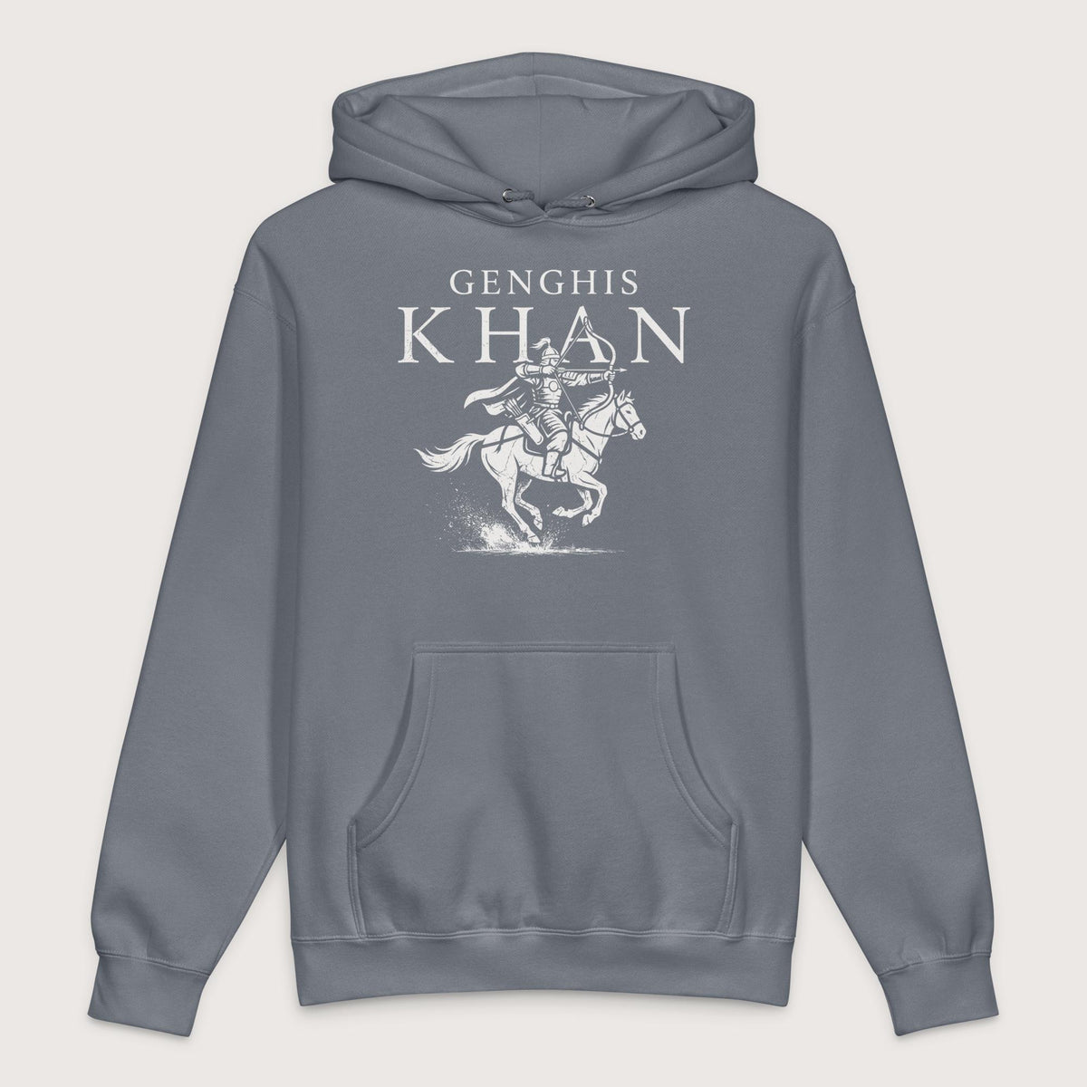 Storm Blue Genghis Khan - Premium Hoodie - history buff gift by HistoHead