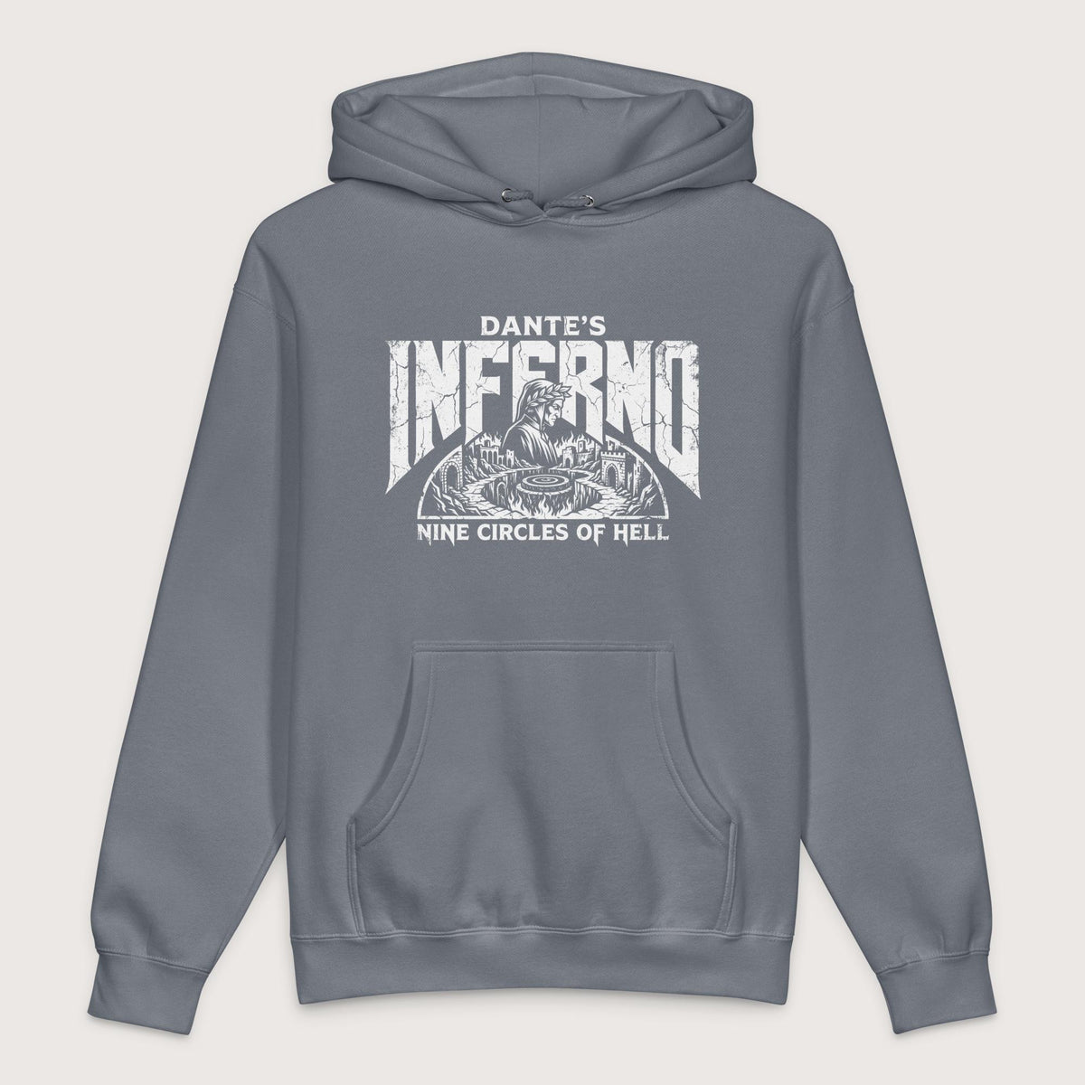 Storm Blue Dante's Inferno - Premium Hoodie - history buff gift by HistoHead