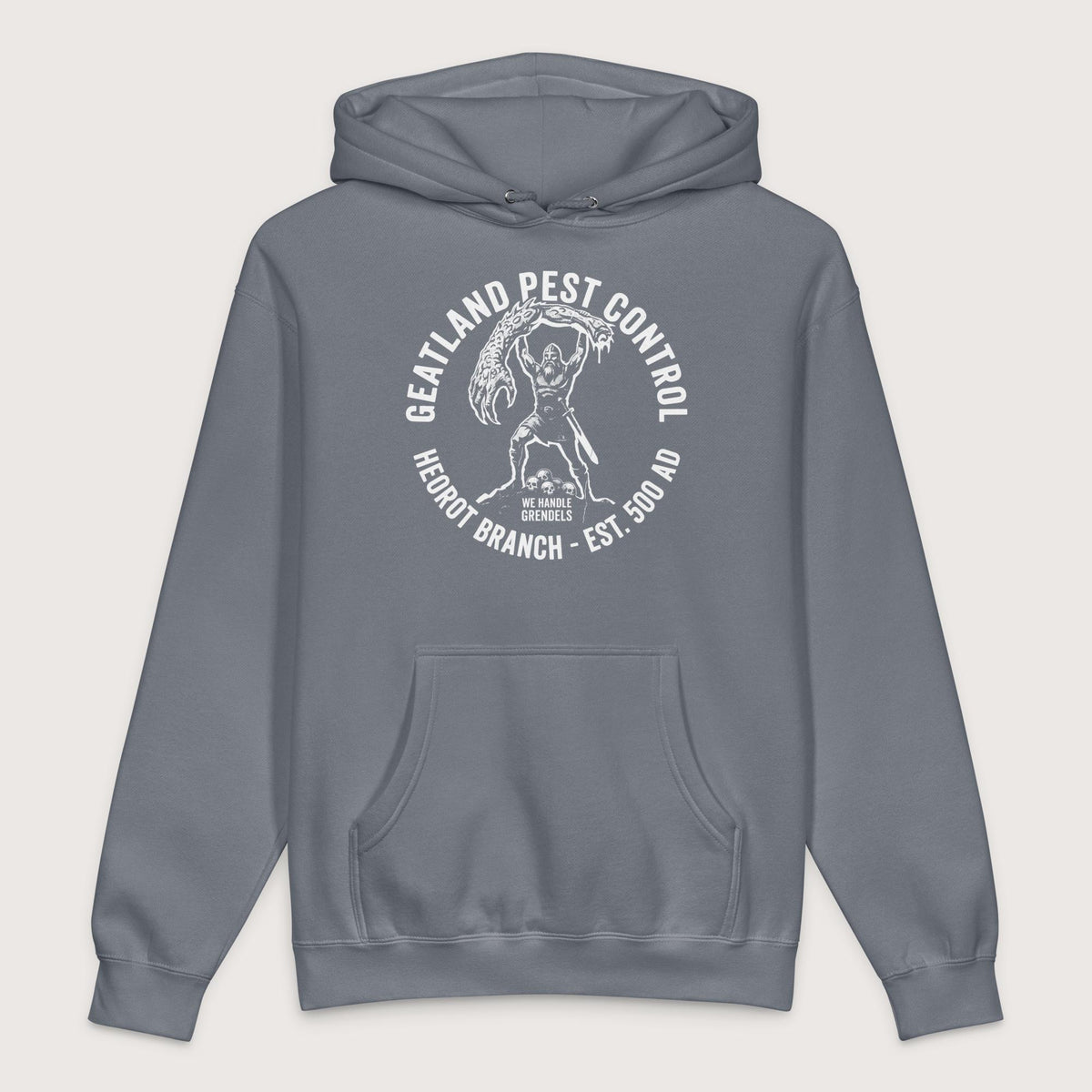 Storm Blue Geatland Pest Control - Premium Hoodie - history buff gift by HistoHead