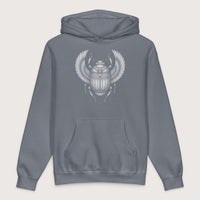 Storm Blue Khepri God of Rebirth - Premium Hoodie - history buff gift by HistoHead