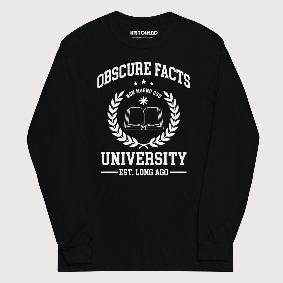 Black Obscure Facts University - Long Sleeve - history buff gift by HistoHead