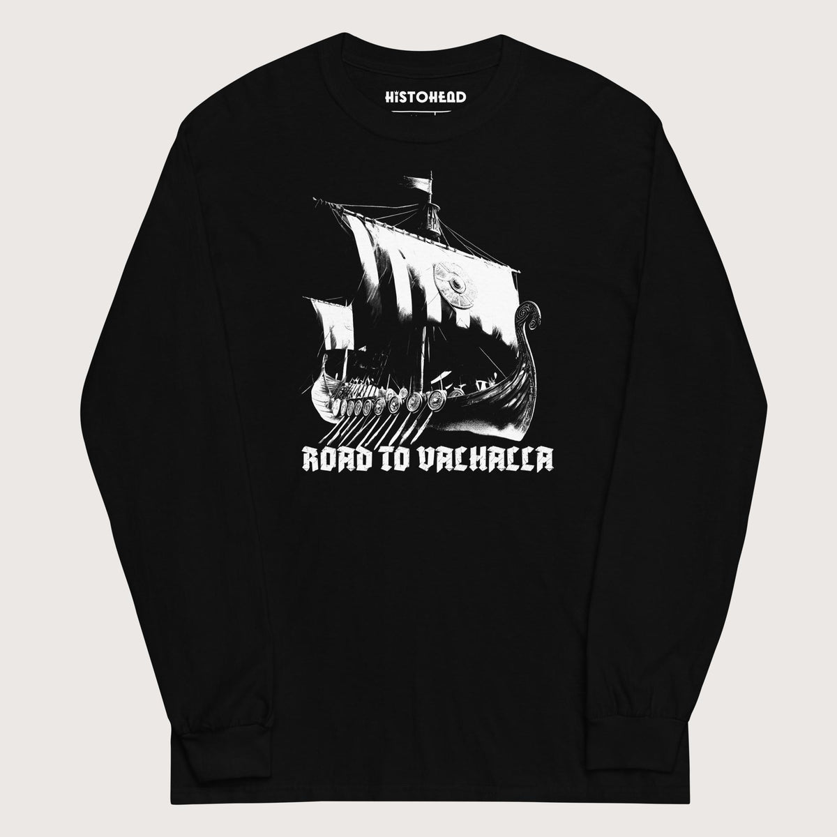Black Road to Valhalla - Long Sleeve - history buff gift by HistoHead