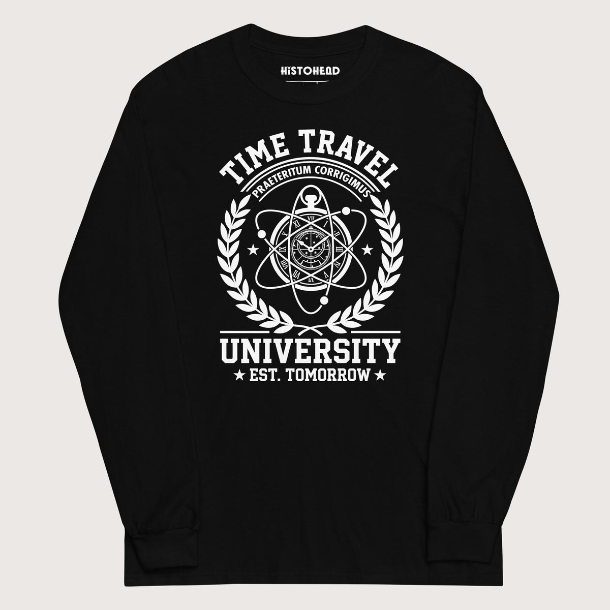 Black Time Travel University - Long Sleeve - history buff gift by HistoHead