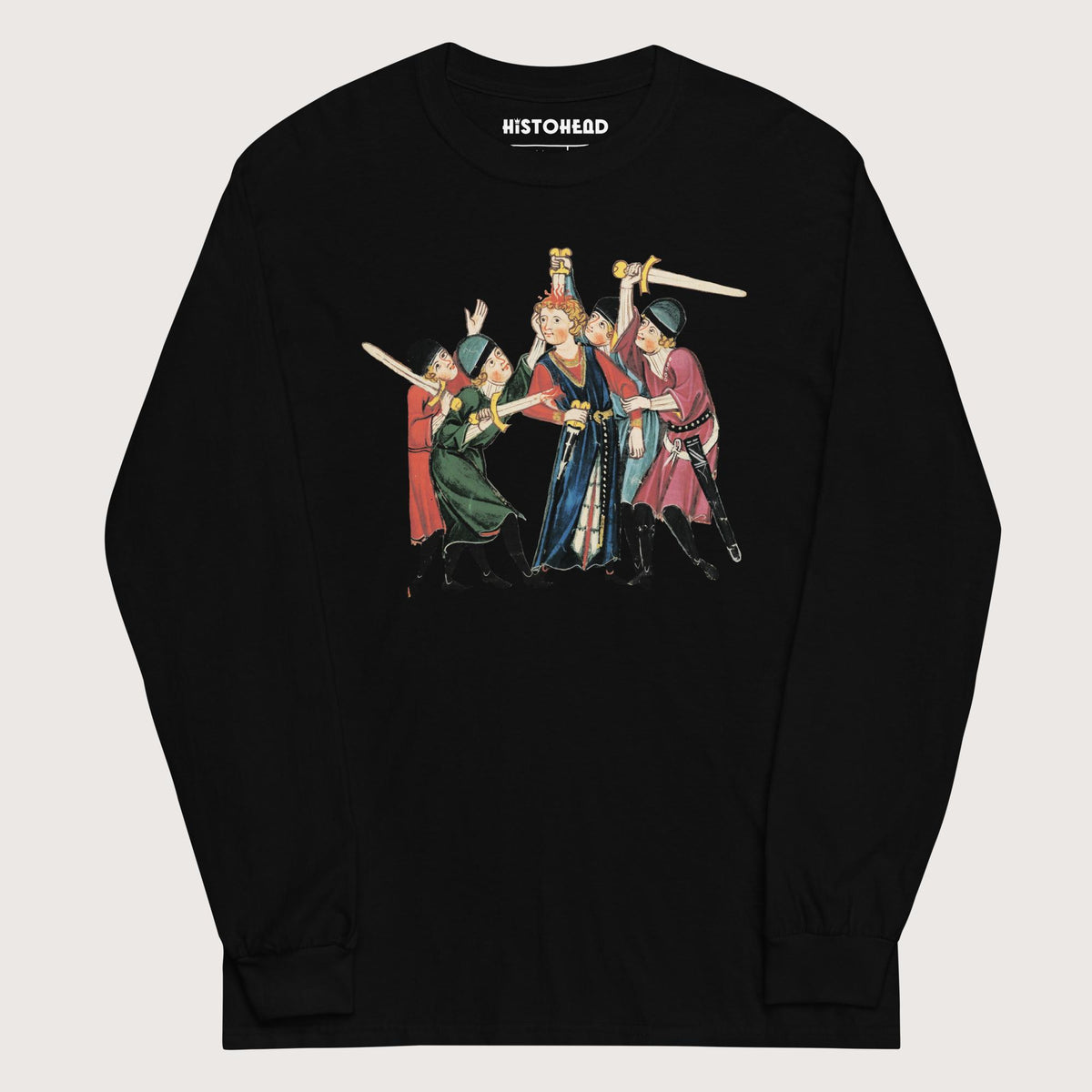 Black Medieval Positivity - Long Sleeve - history buff gift by HistoHead