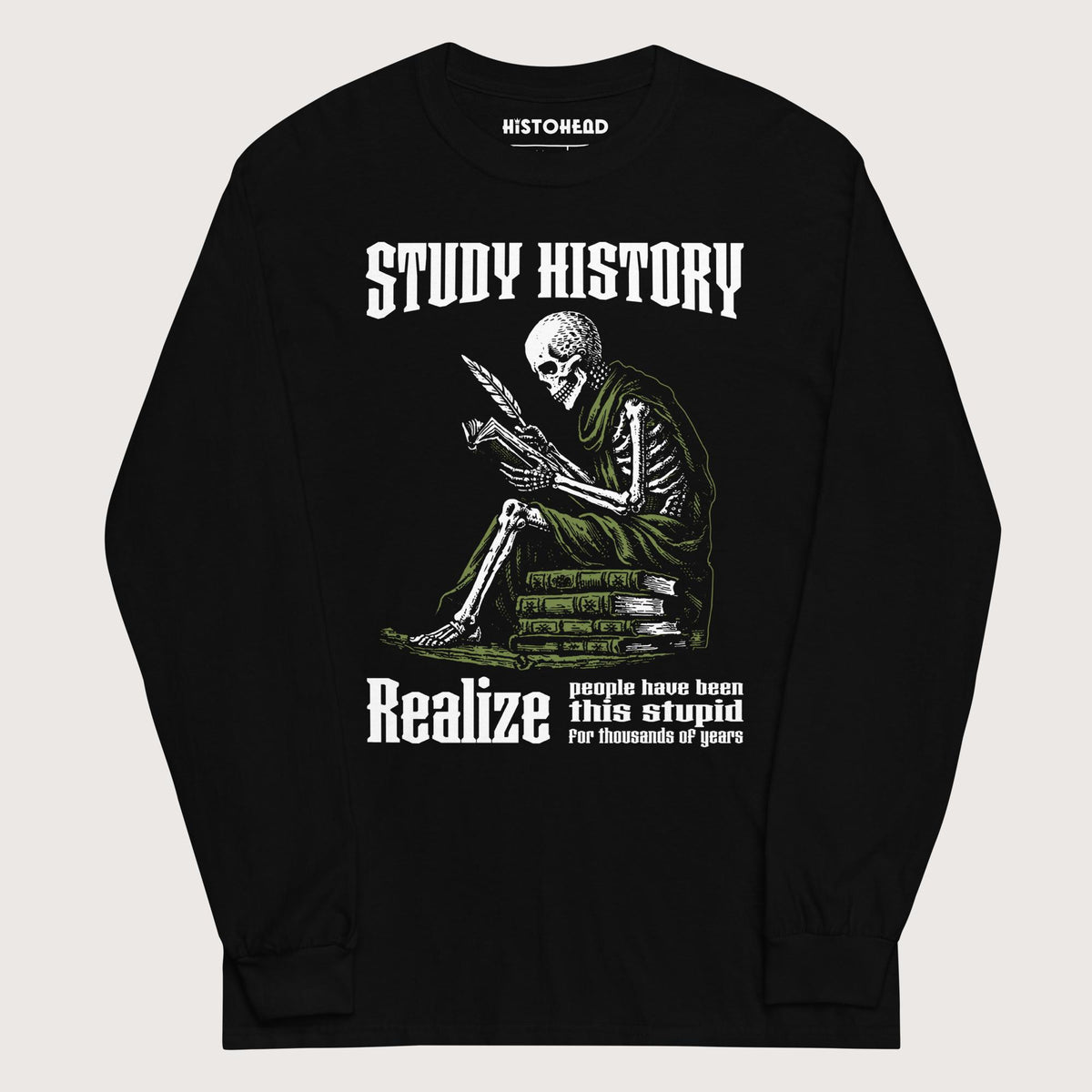Black Study History - Long Sleeve - history buff gift by HistoHead