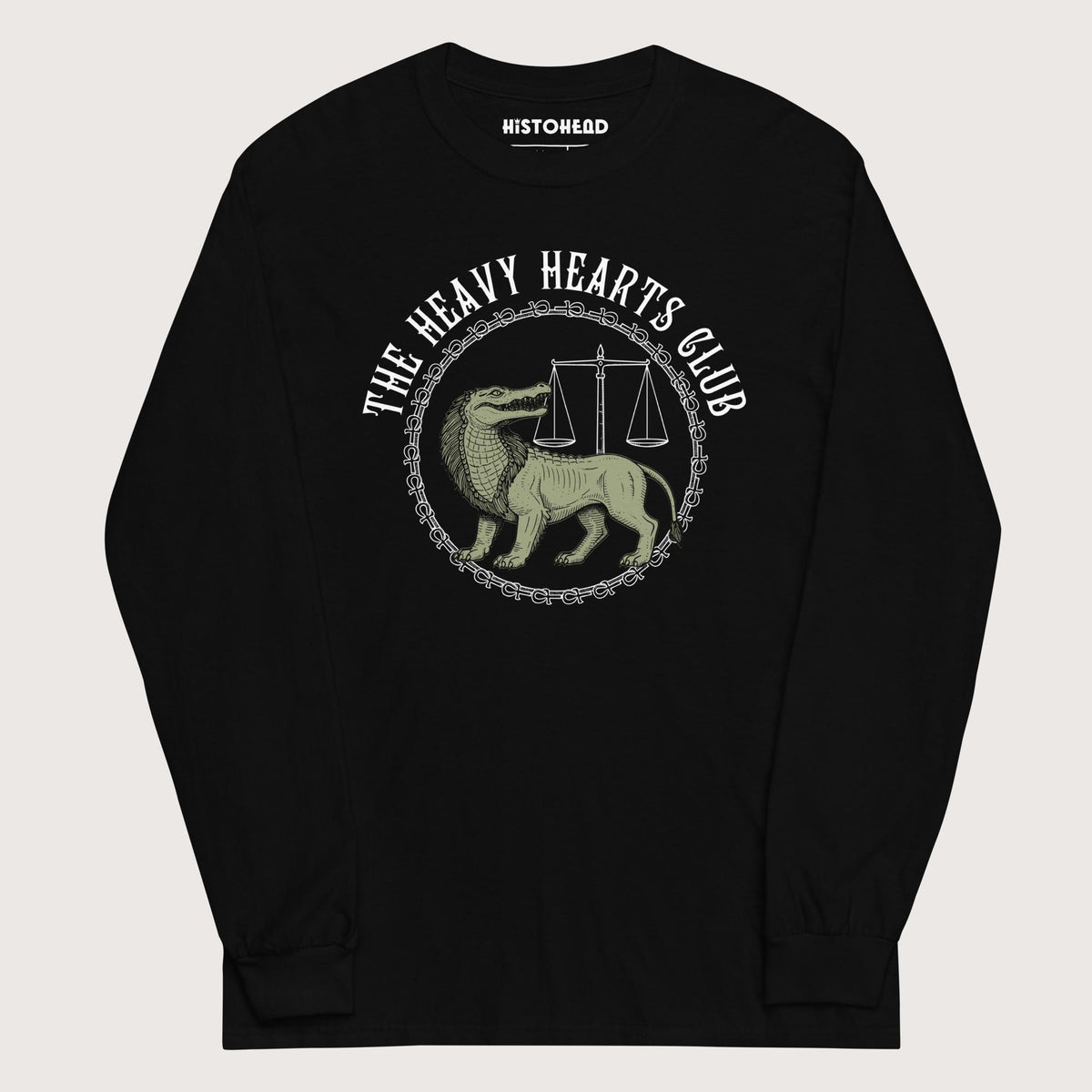 Black The Heavy Hearts Club - Long Sleeve - history buff gift by HistoHead