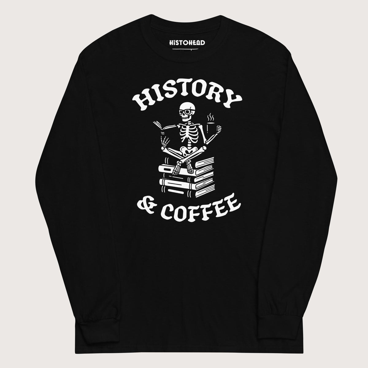 Black History & Coffee - Long Sleeve - history buff gift by HistoHead