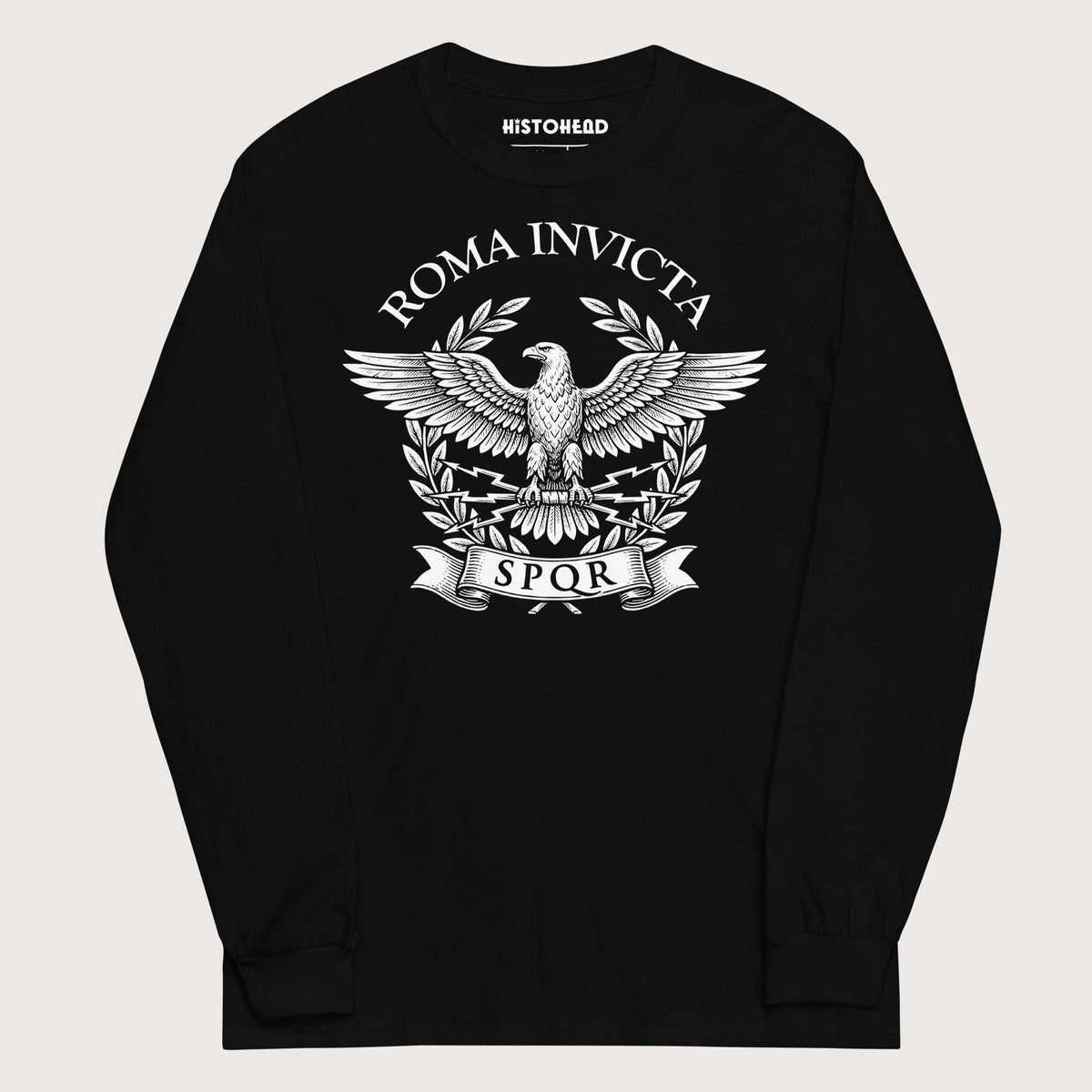 Black Roma Invicta - Long Sleeve - history buff gift by HistoHead