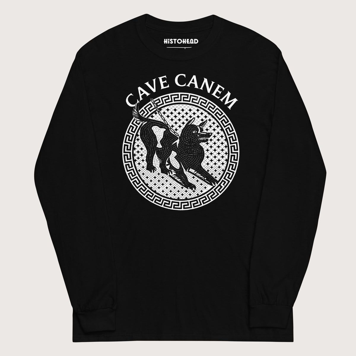 Black Cave Canem - Long Sleeve - history buff gift by HistoHead
