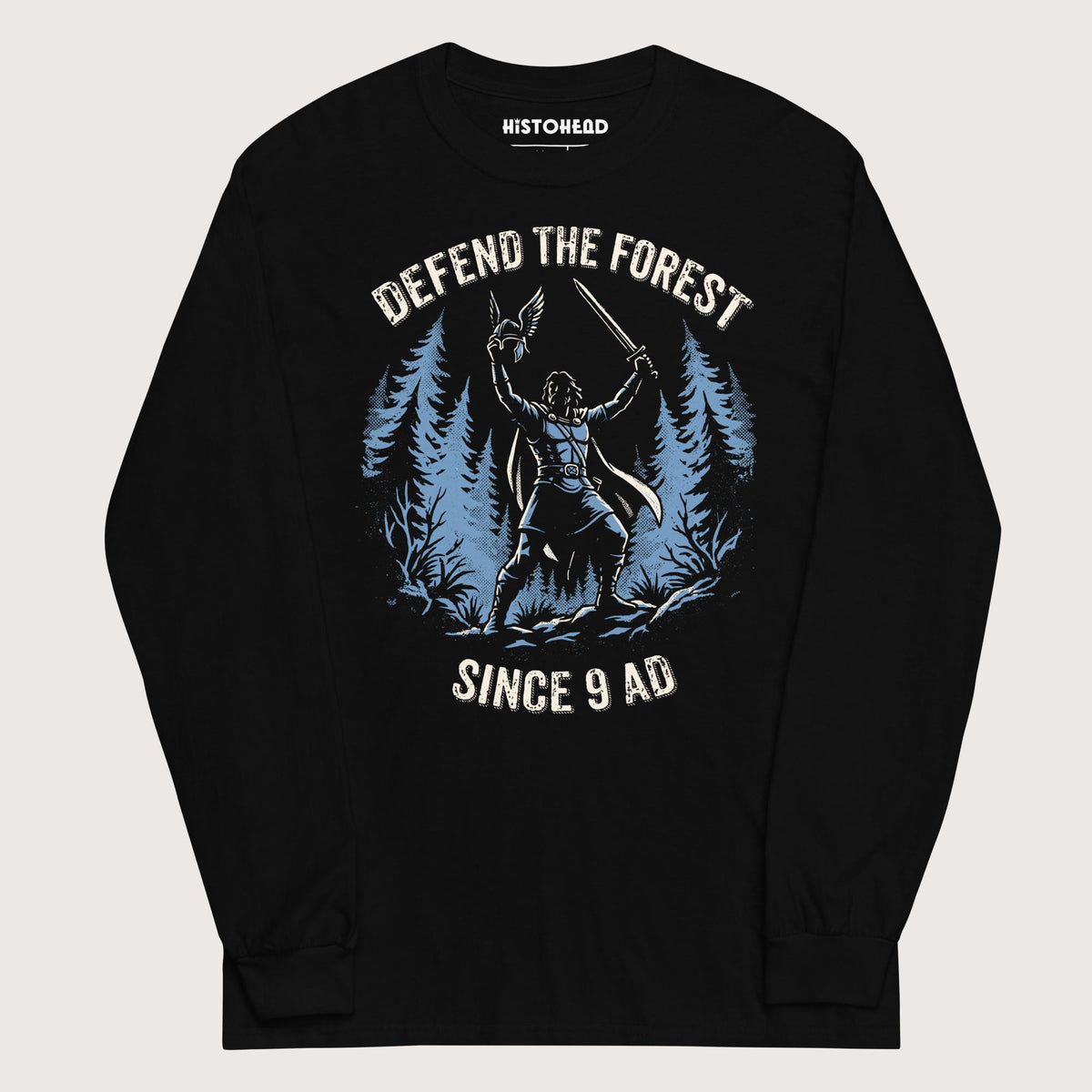 Black Defend the Forest - Long Sleeve - history buff gift by HistoHead