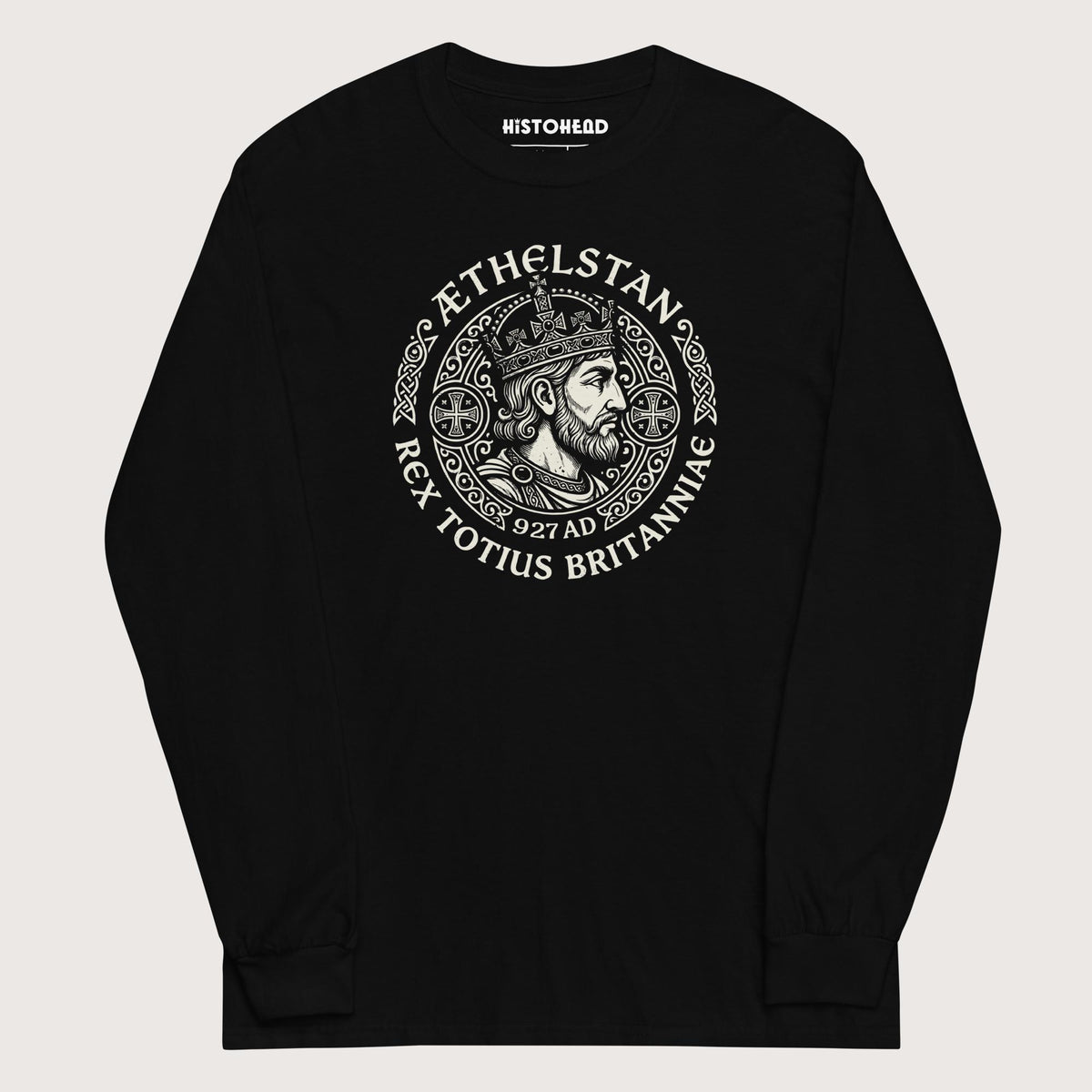 Black Æthelstan King of All Britain - Long Sleeve - history buff gift by HistoHead
