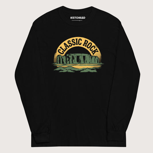 Black Stonehenge Classic Rock - Long Sleeve - history buff gift by HistoHead