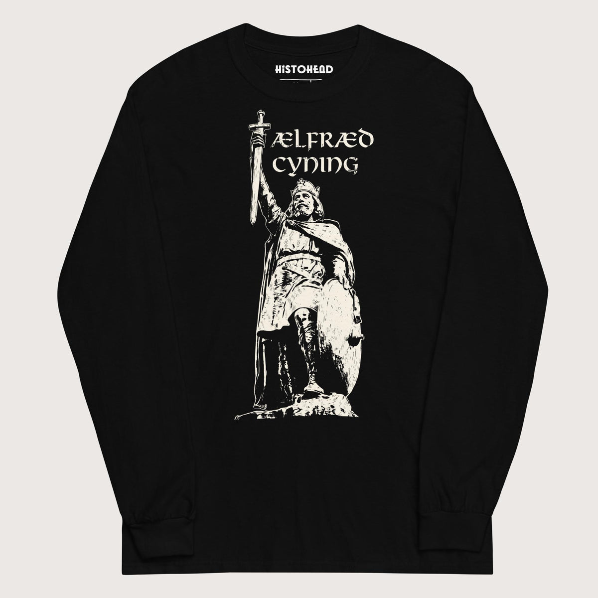 Black Alfred the Great - Long Sleeve - history buff gift by HistoHead