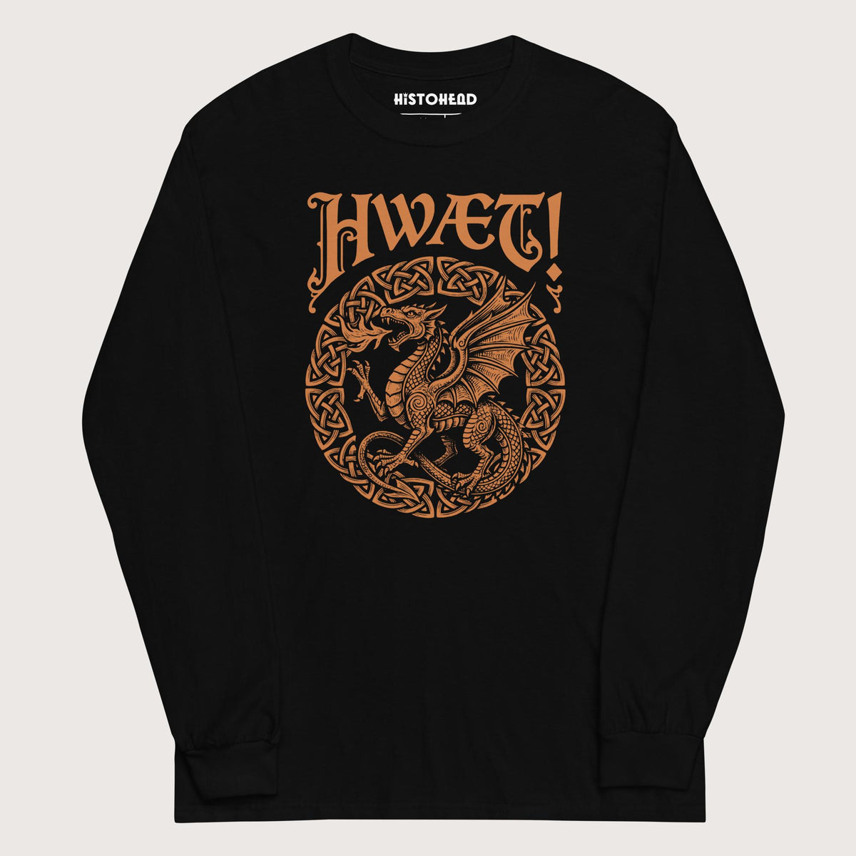 Black Hwaet Dragon - Long Sleeve - history buff gift by HistoHead