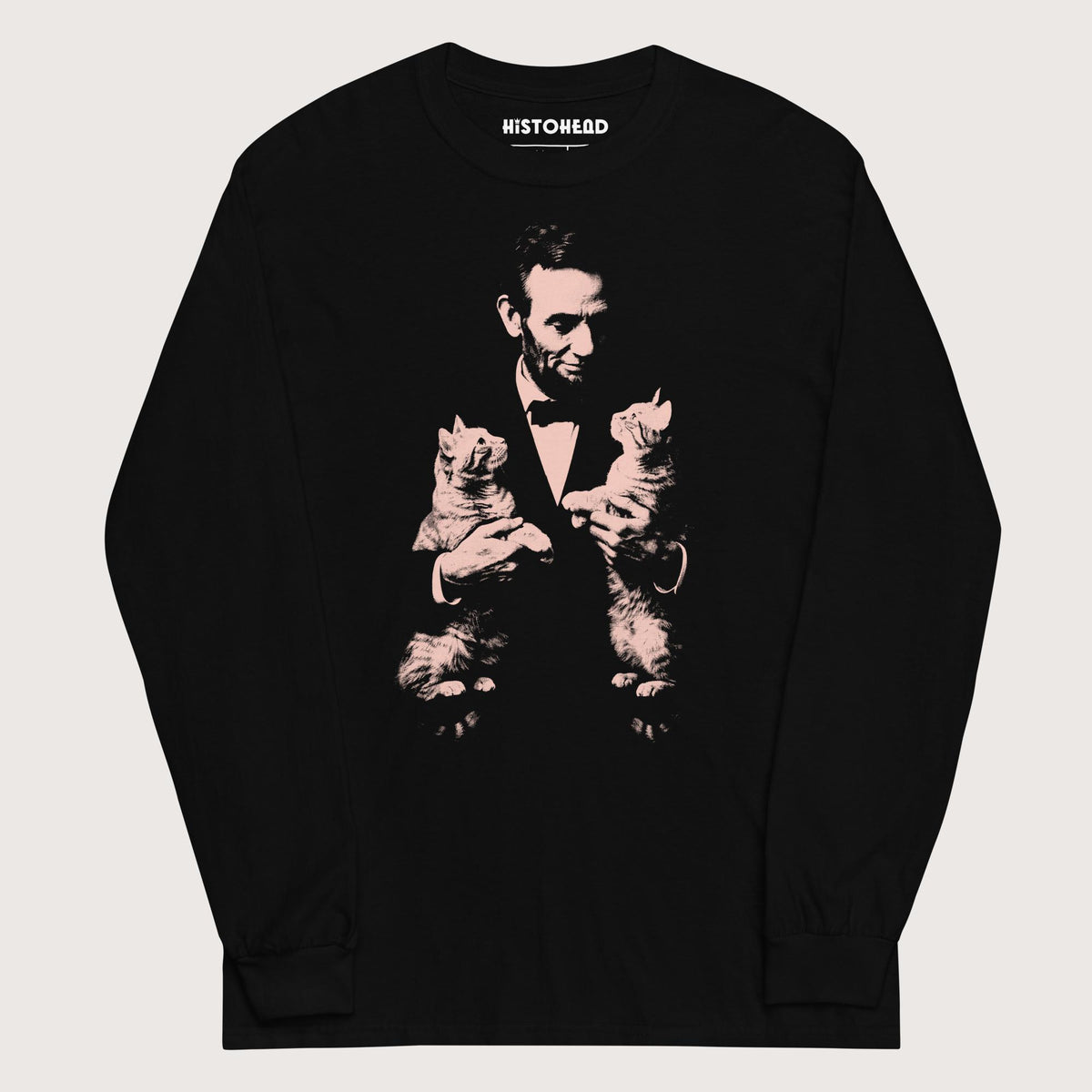 Black Lincoln Kittens - Long Sleeve - history buff gift by HistoHead