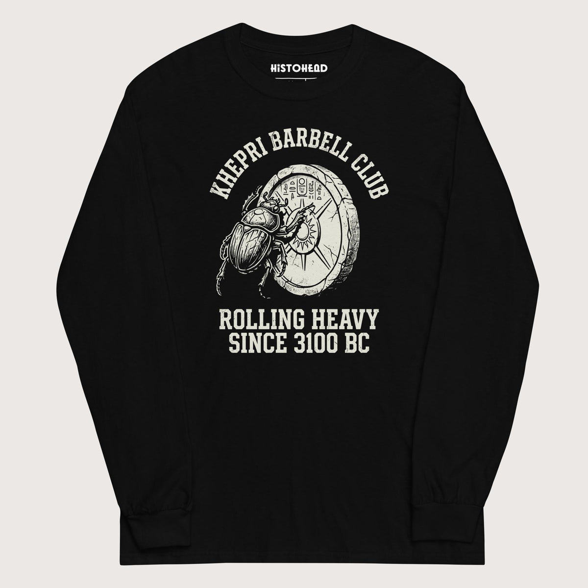 Black Khepri Barbell Club - Long Sleeve - history buff gift by HistoHead