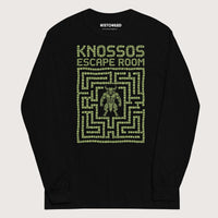 Black Knossos Escape Room - Long Sleeve - history buff gift by HistoHead