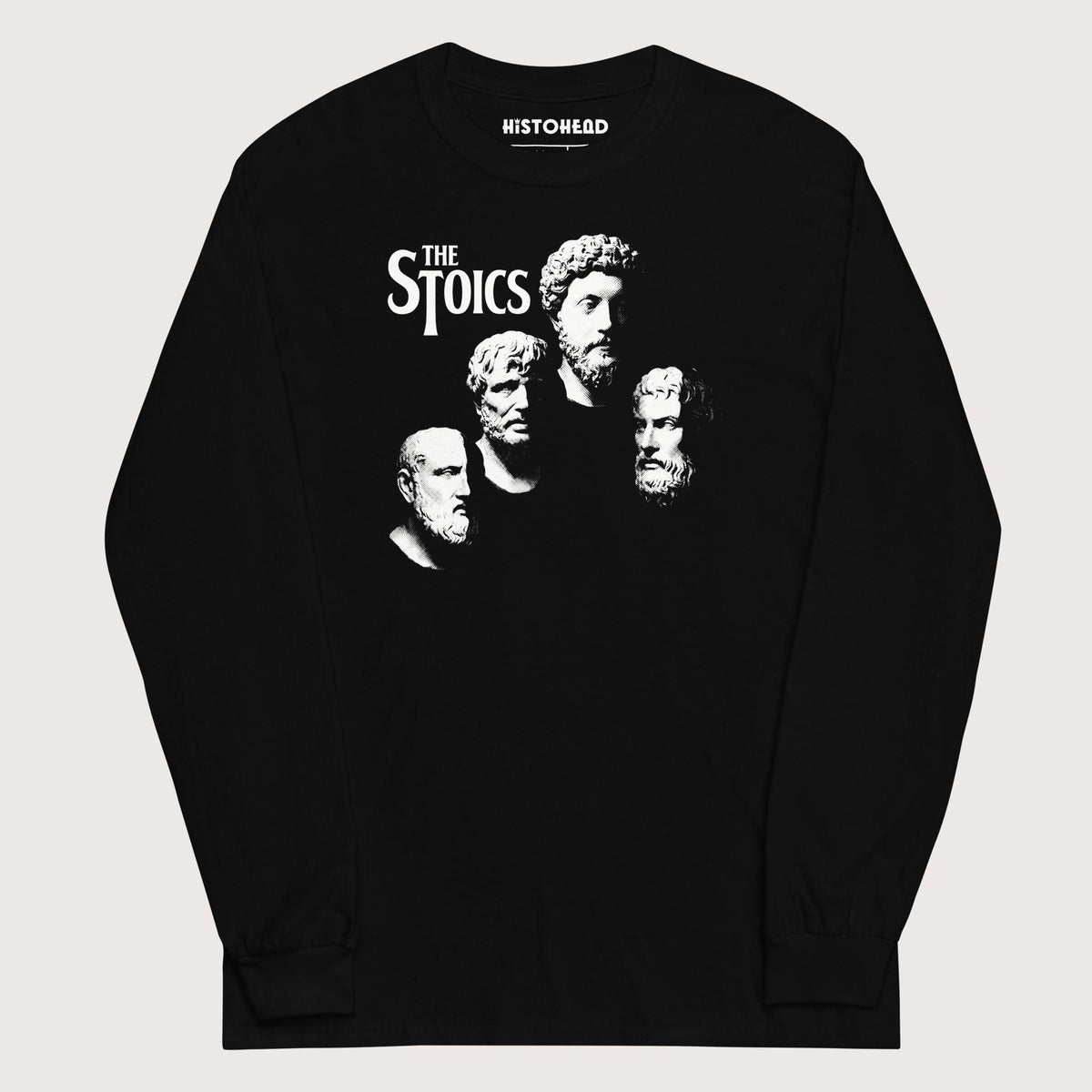 Black The Stoics - Long Sleeve - history buff gift by HistoHead