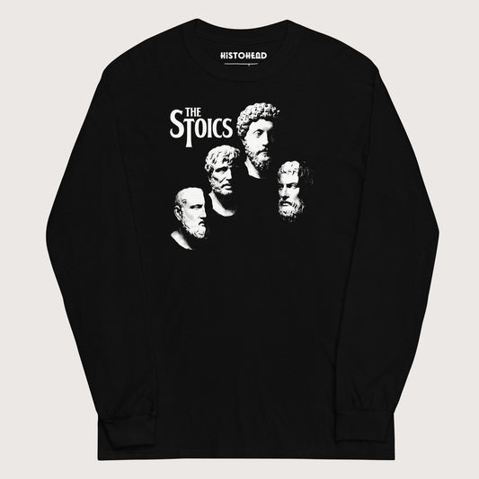 Black The Stoics - Long Sleeve - history buff gift by HistoHead
