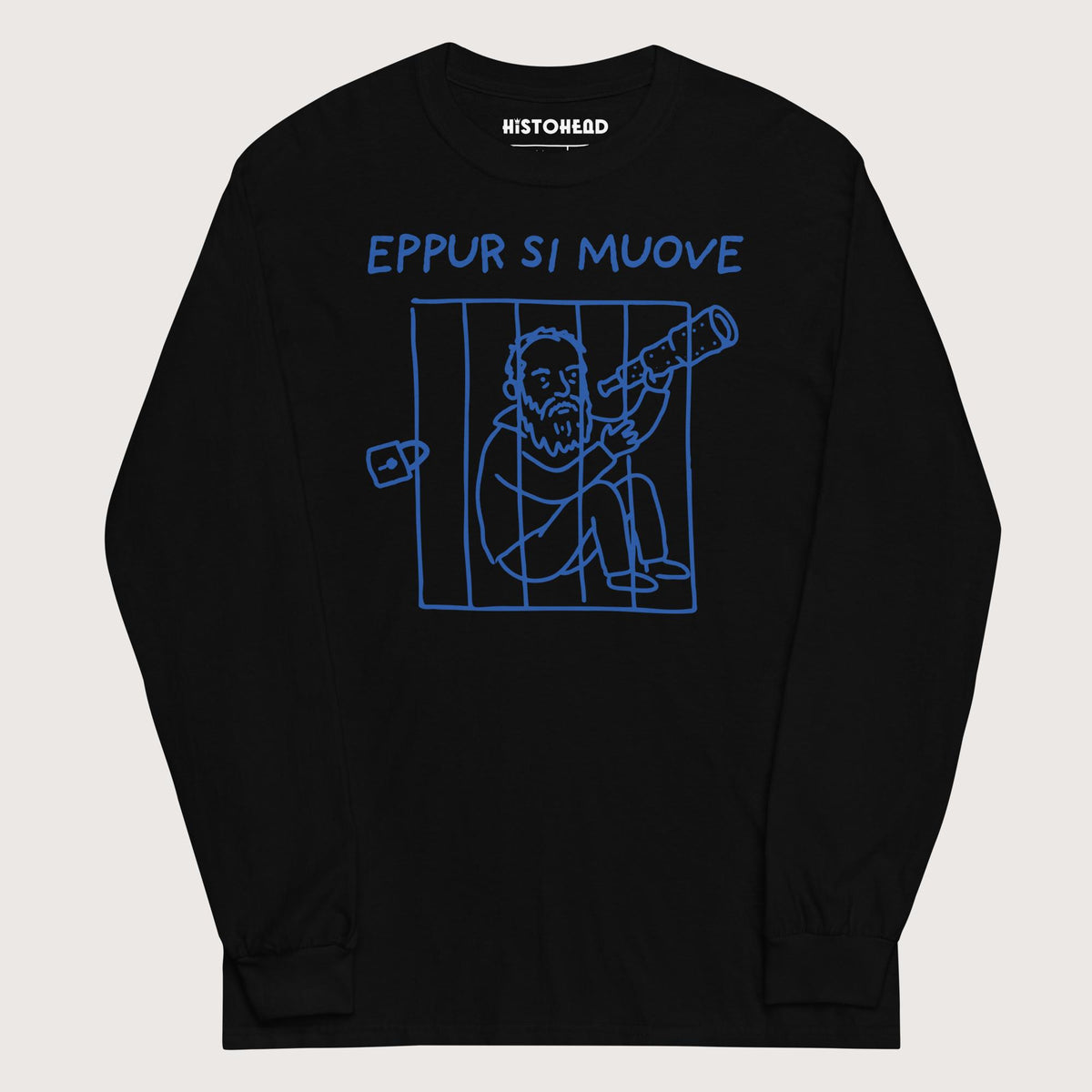 Black Galileo Galilei And Yet It Moves - Long Sleeve - history buff gift by HistoHead