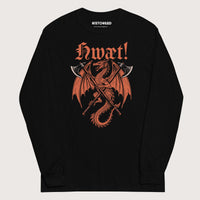 Black Hwæt Dragon Axe - Long Sleeve - history buff gift by HistoHead