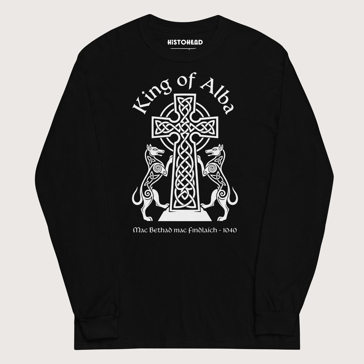 Black King of Alba - Long Sleeve - history buff gift by HistoHead