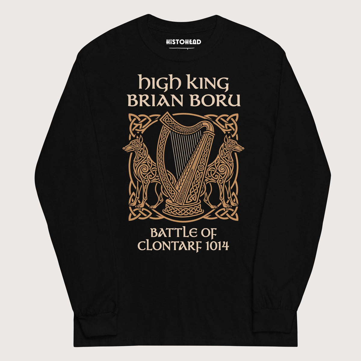 Black Brian Boru - Long Sleeve - history buff gift by HistoHead