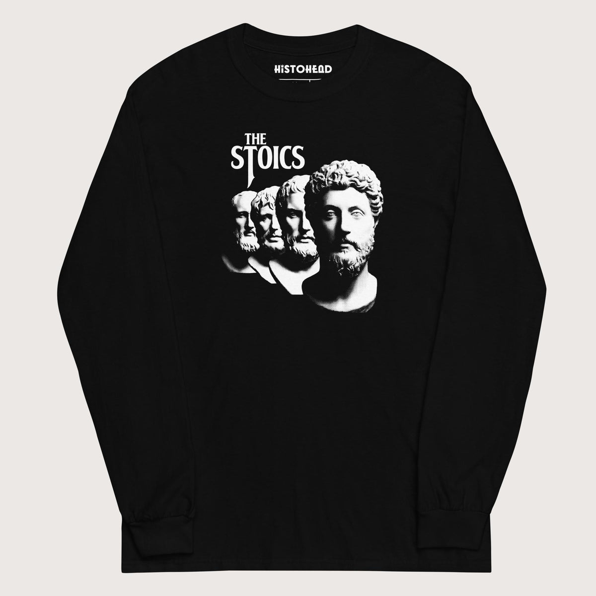 Black The Stoics Band - Long Sleeve - history buff gift by HistoHead
