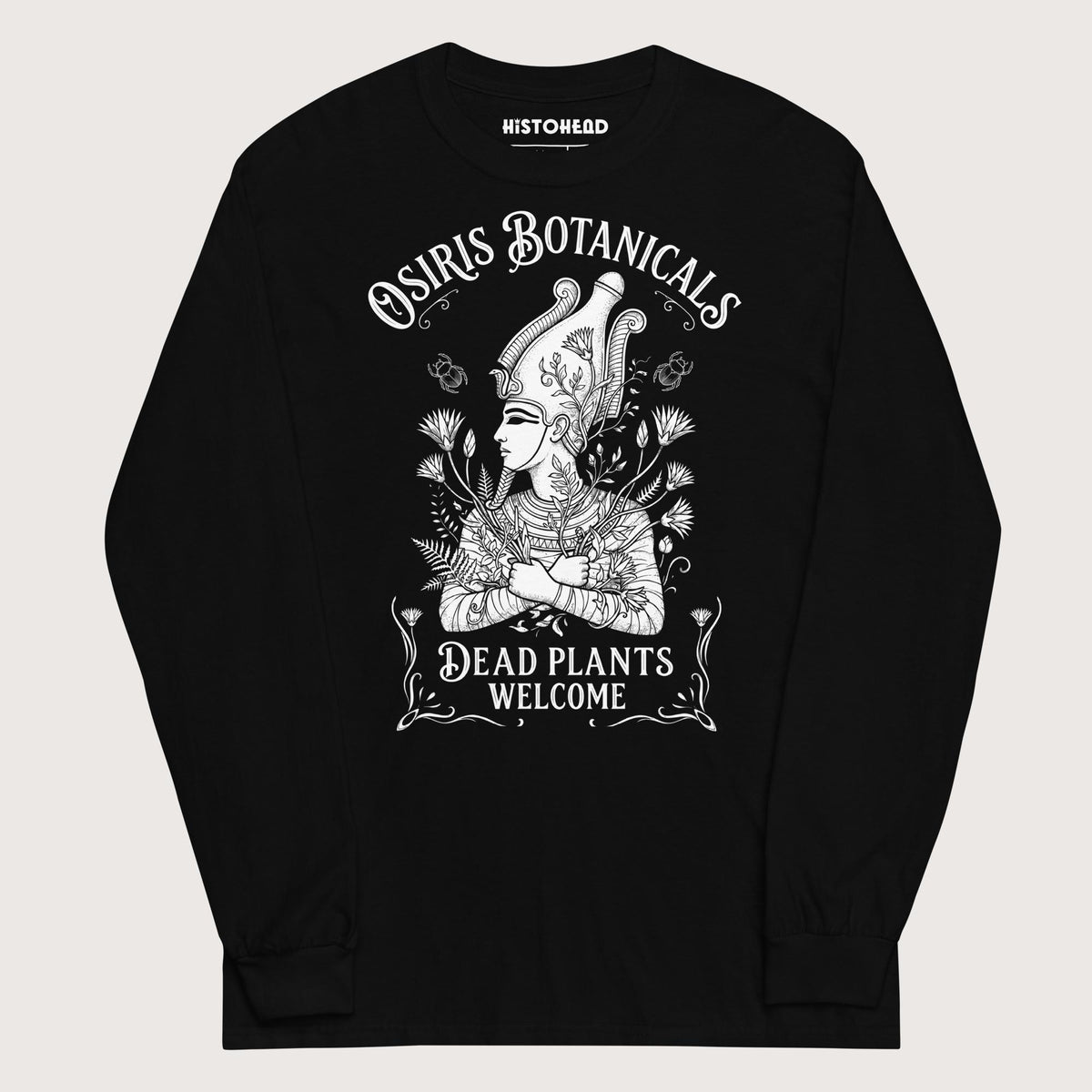 Black Osiris Botanicals - Long Sleeve - history buff gift by HistoHead