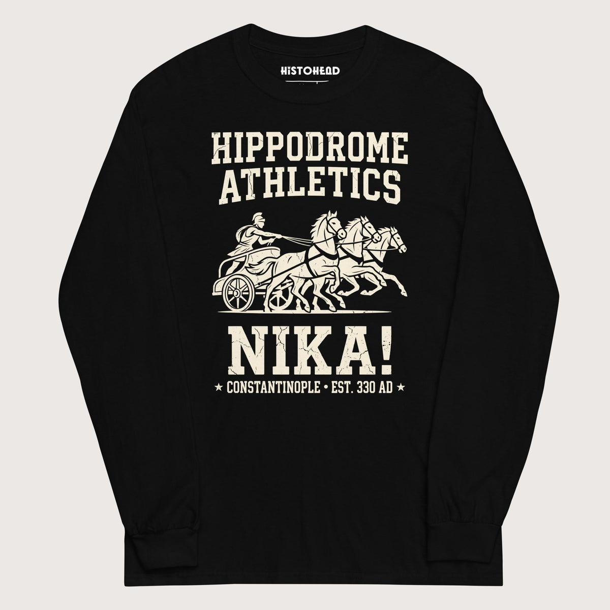 Black Hippodrome Athletics - Long Sleeve - history buff gift by HistoHead