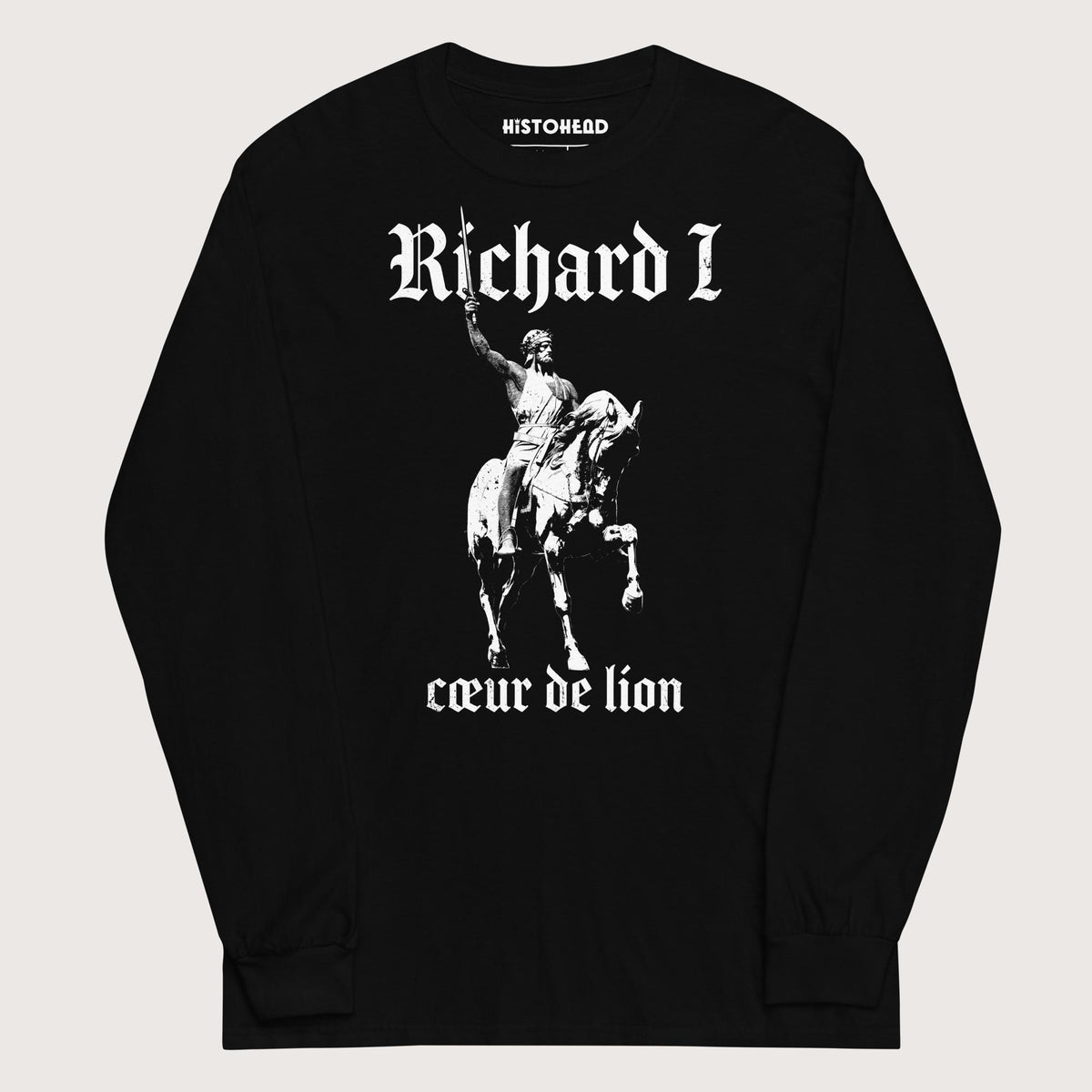 Black Richard I Coeur de Lion - Long Sleeve - history buff gift by HistoHead