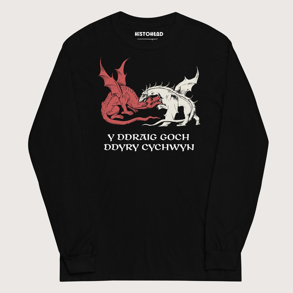 Black Red Dragon Prophecy - Long Sleeve - history buff gift by HistoHead