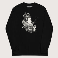 Black Elizabeth I Blowing Wishes - Long Sleeve - history buff gift by HistoHead