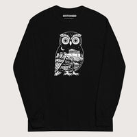 Black Athena Owl - Long Sleeve - history buff gift by HistoHead