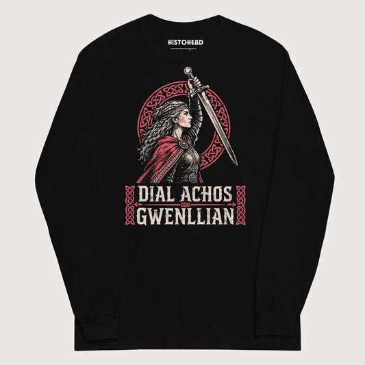 Black Dial Achos Gwenllian - Long Sleeve - history buff gift by HistoHead