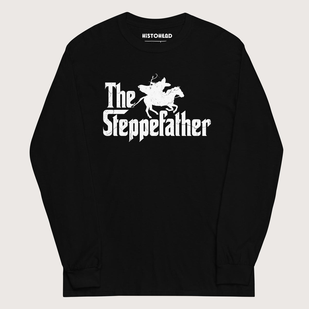 Black The Steppefather Parthian Shot - Long Sleeve - history buff gift by HistoHead