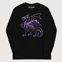 Black Whitby Wyrm - Long Sleeve - history buff gift by HistoHead