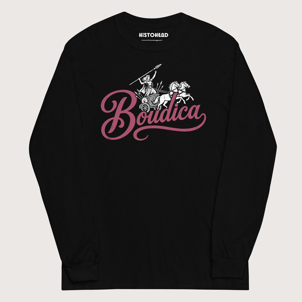 Black Boudica - Long Sleeve - history buff gift by HistoHead