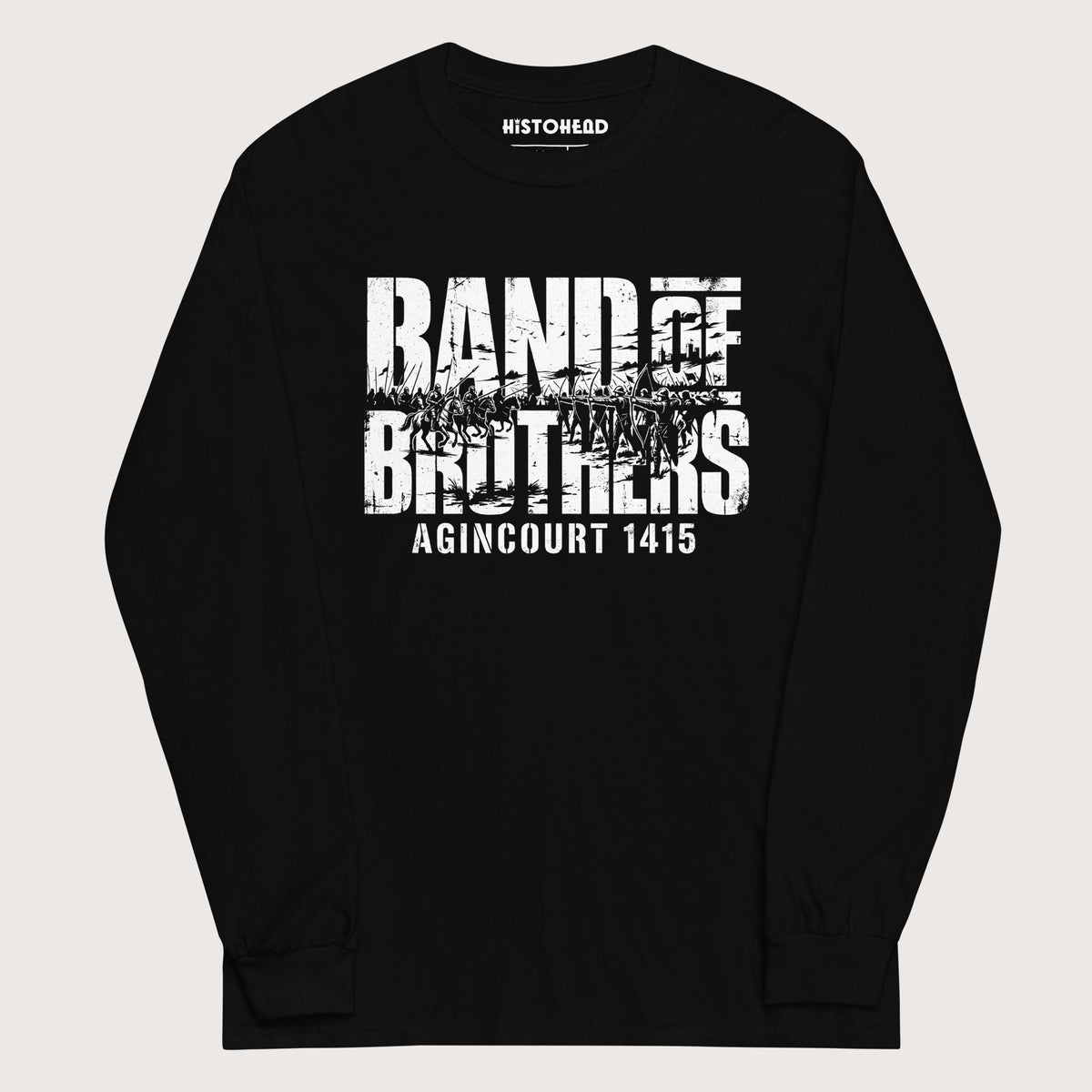 Black Band of Brothers Agincourt 1415 - Long Sleeve - history buff gift by HistoHead