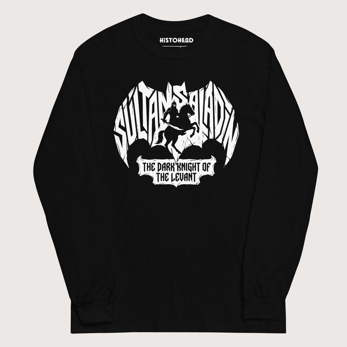 Black Saladin Dark Knight - Long Sleeve - history buff gift by HistoHead