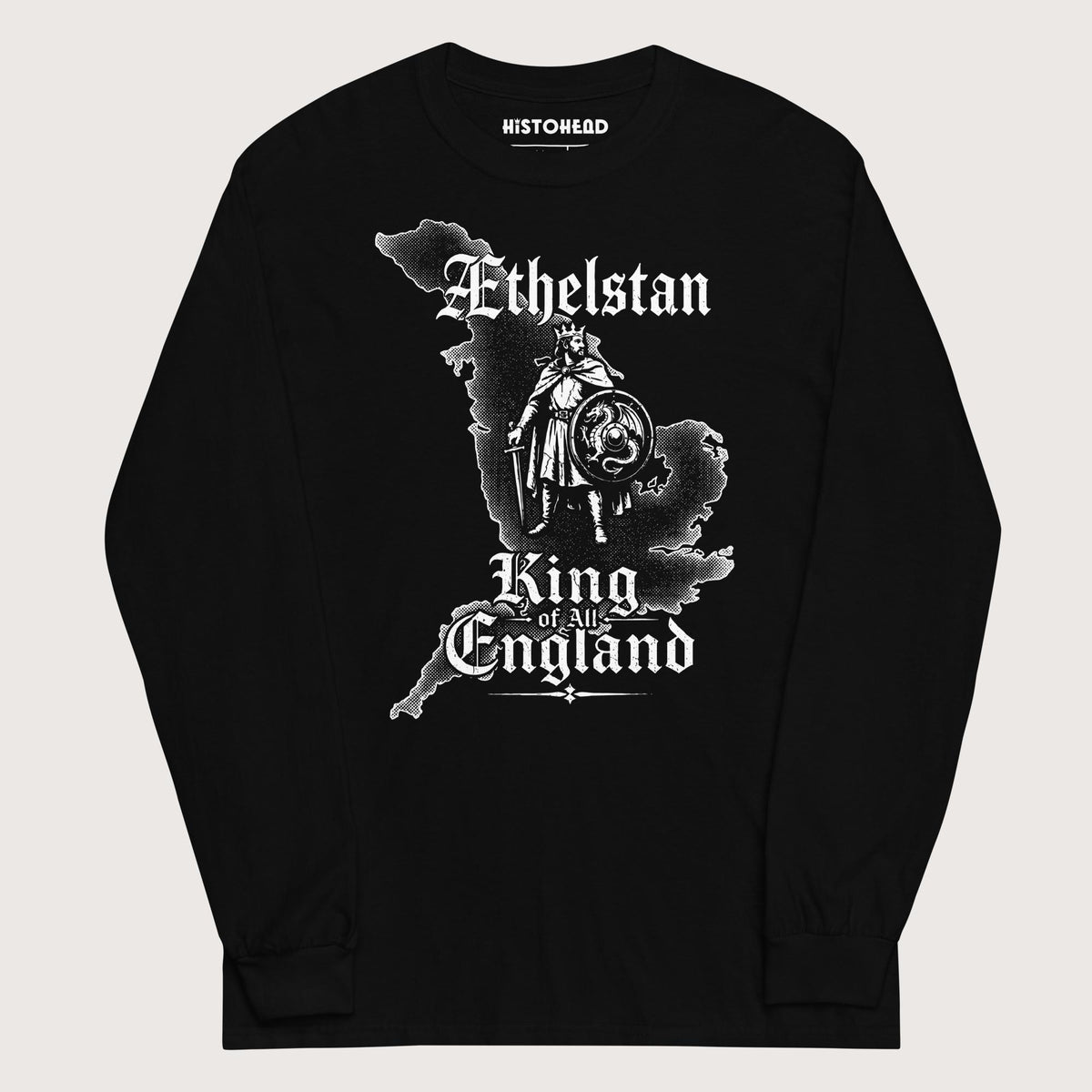 Black Æthelstan Territory - Long Sleeve - history buff gift by HistoHead
