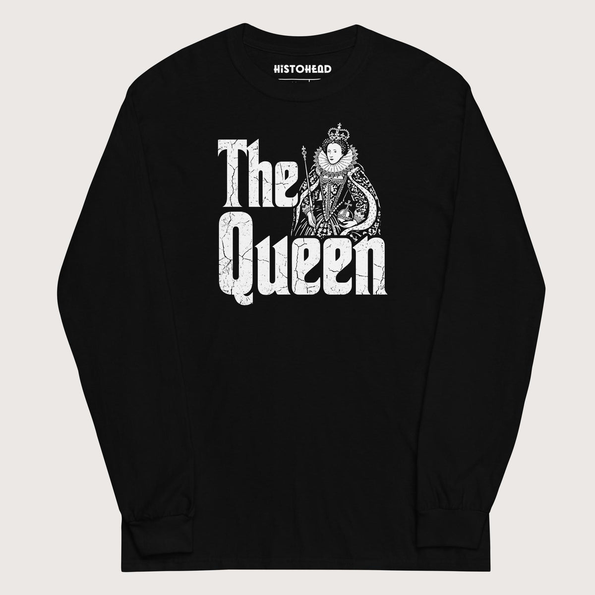 Black Queen Elizabeth I - Long Sleeve - history buff gift by HistoHead