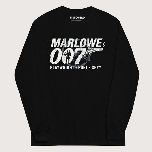 Black Marlowe 007 - Long Sleeve - history buff gift by HistoHead