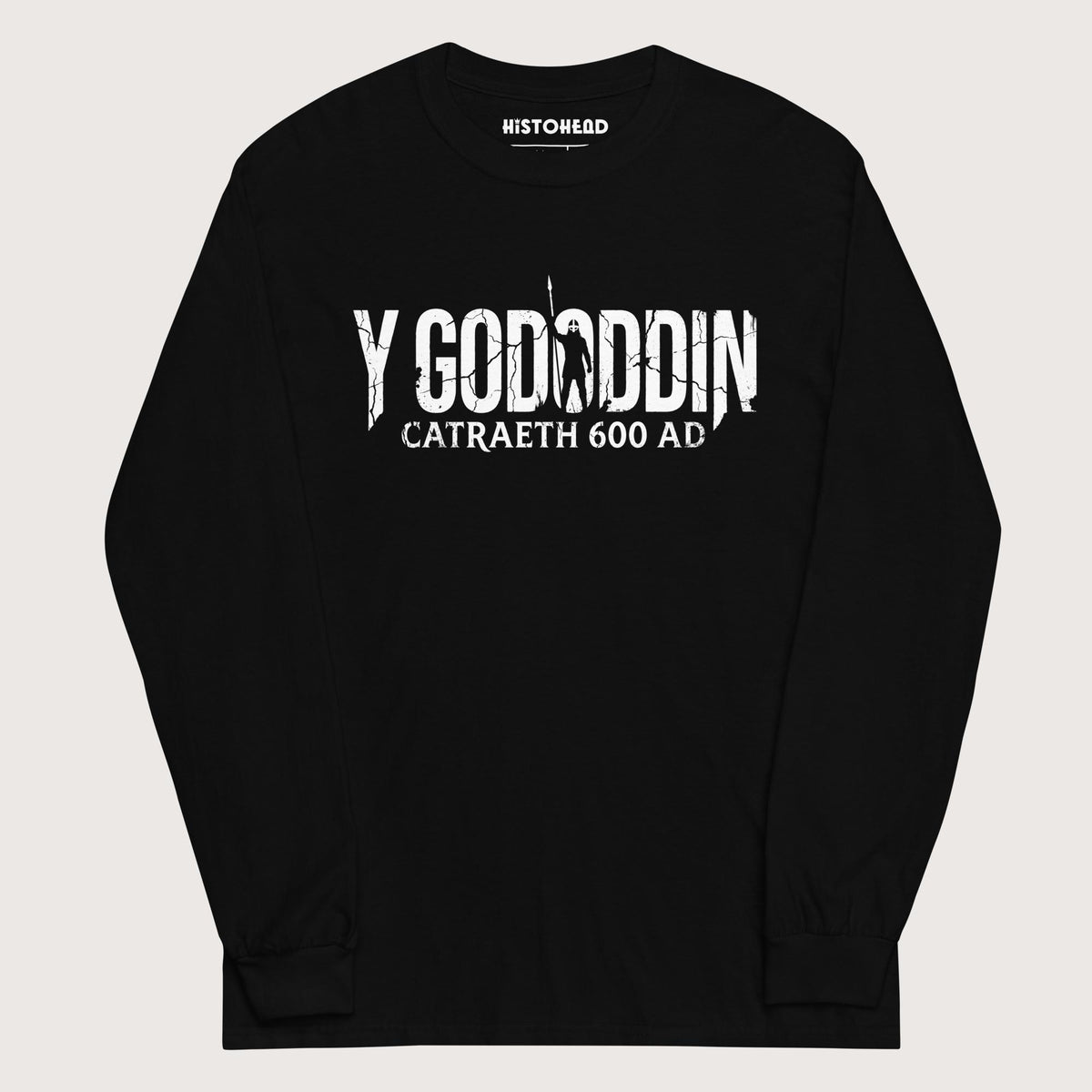 Black Y Gododdin Catraeth 600 - Long Sleeve - history buff gift by HistoHead