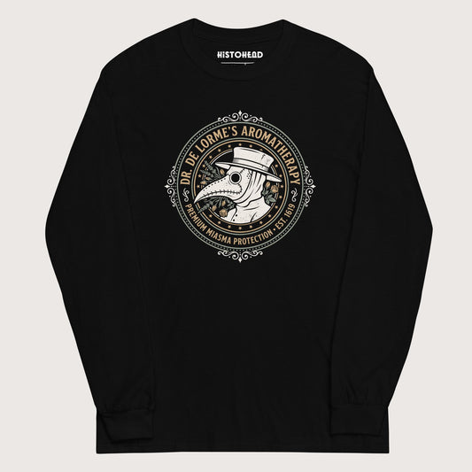 Black Dr. De Lorme's Aromatherapy - Long Sleeve - history buff gift by HistoHead