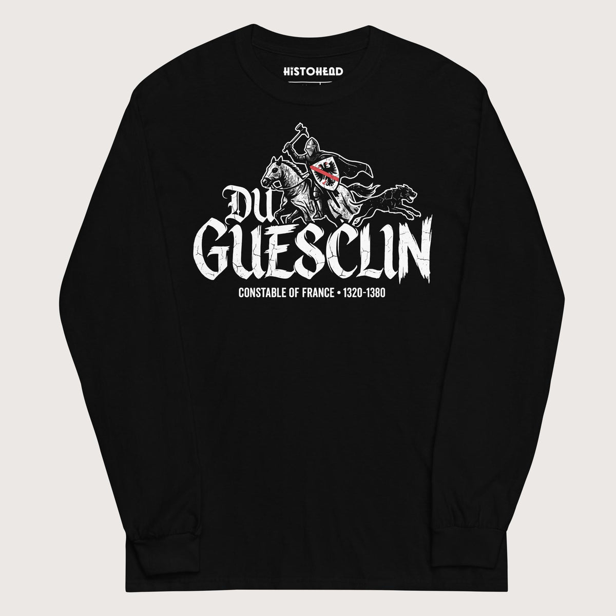 Black Du Guesclin - Long Sleeve - history buff gift by HistoHead