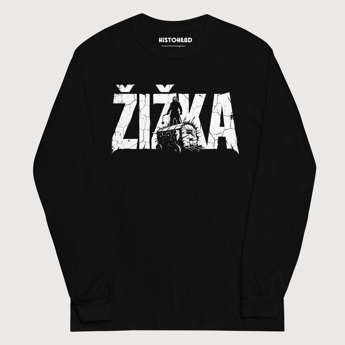 Black Jan Žižka - Long Sleeve - history buff gift by HistoHead