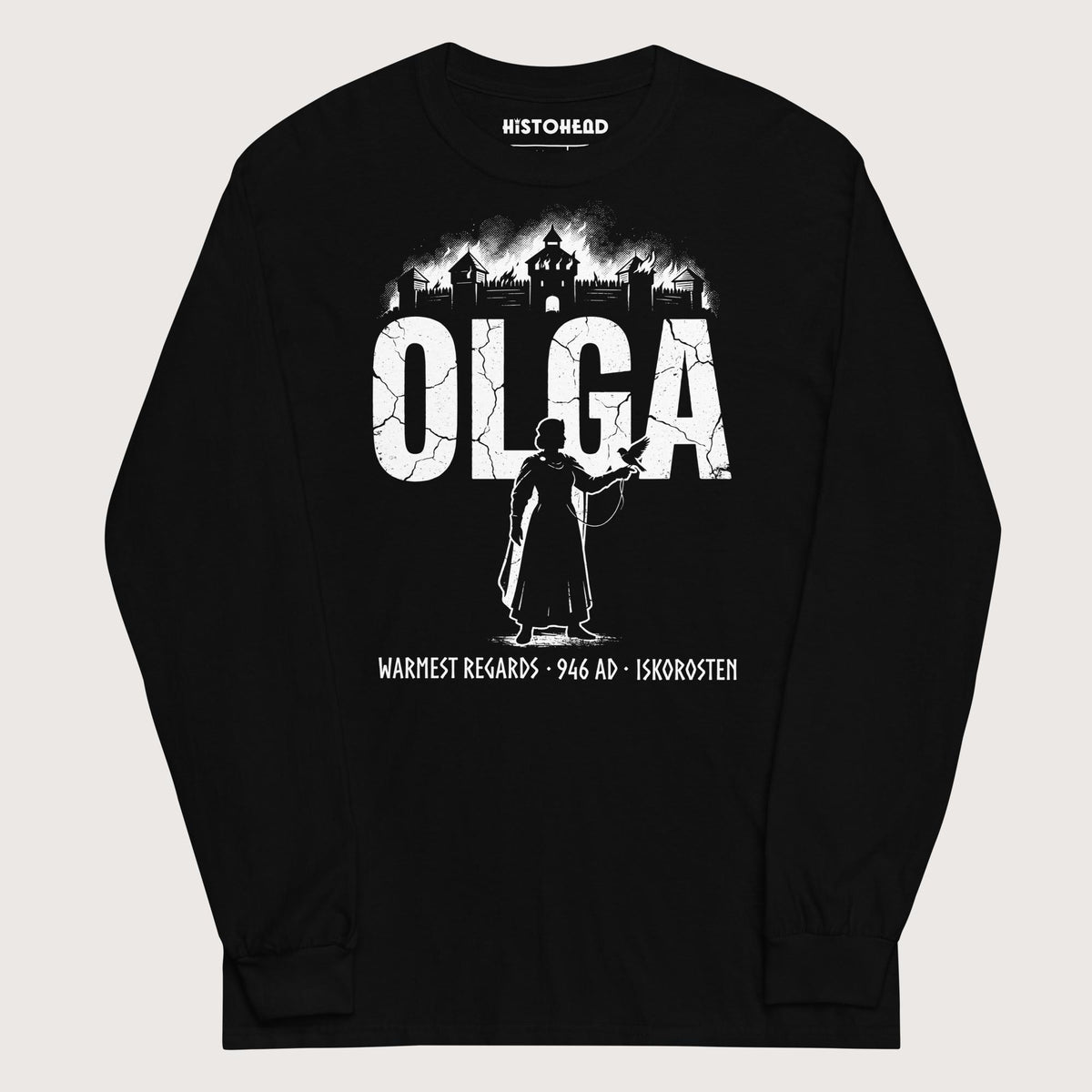 Black Olga of Kiev Warmest Regards - Long Sleeve - history buff gift by HistoHead