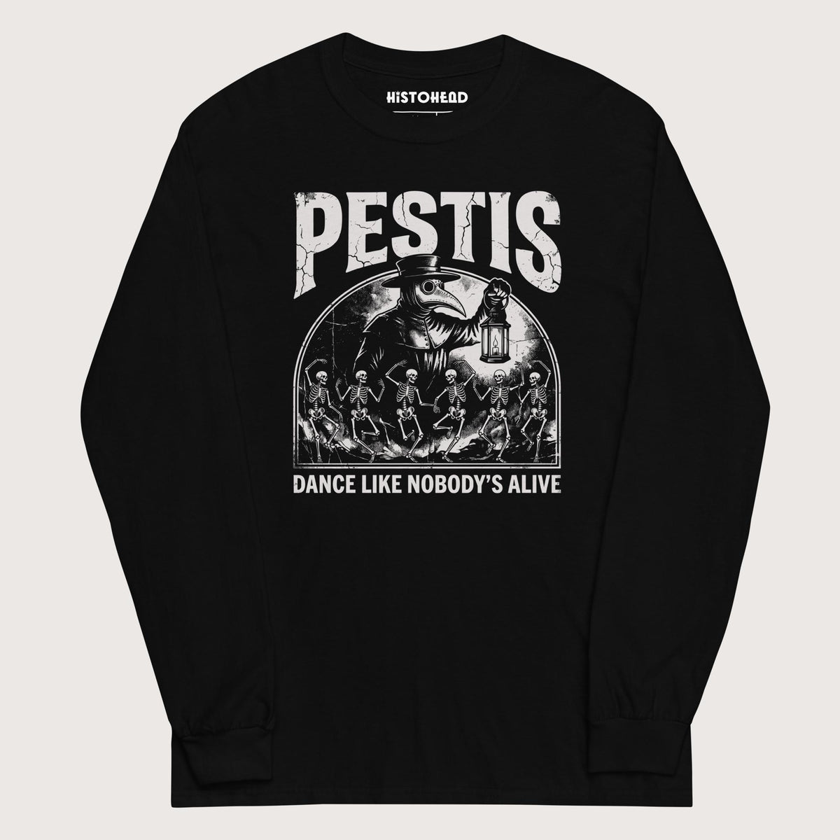 Black Pestis Dance - Long Sleeve - history buff gift by HistoHead