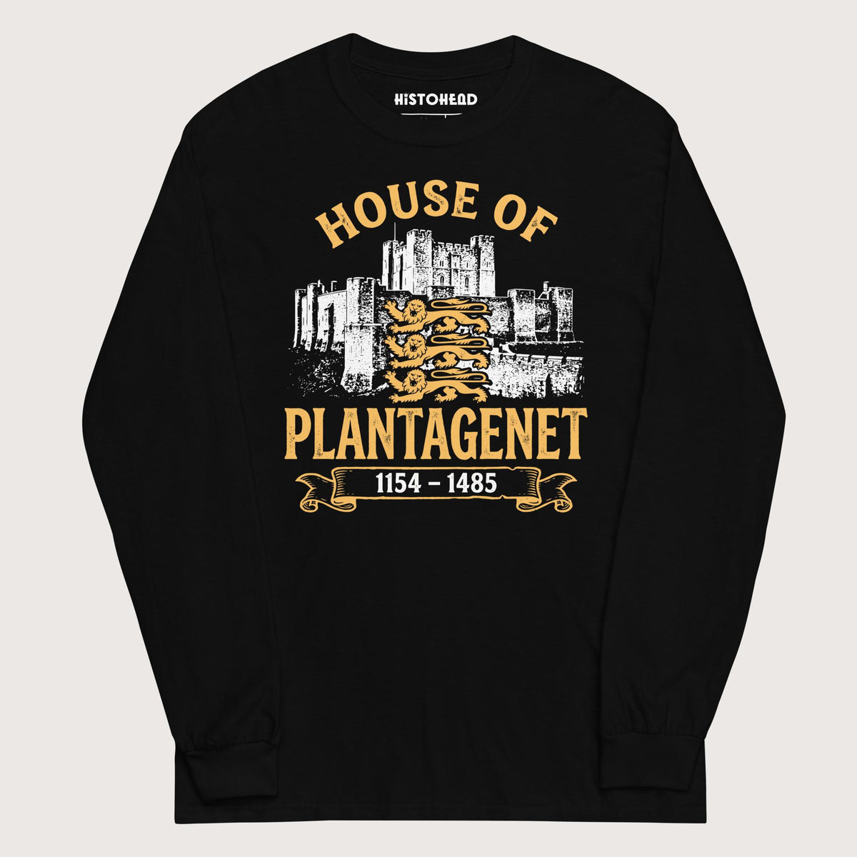 Black House of Plantagenet - Long Sleeve - history buff gift by HistoHead